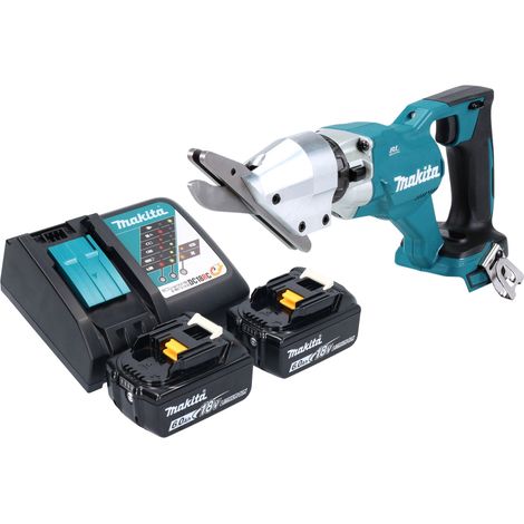 Makita DJS 800 RG Akku Faserzementschere 18 V Brushless + 2x Akku 6,0 Ah + Ladegerät