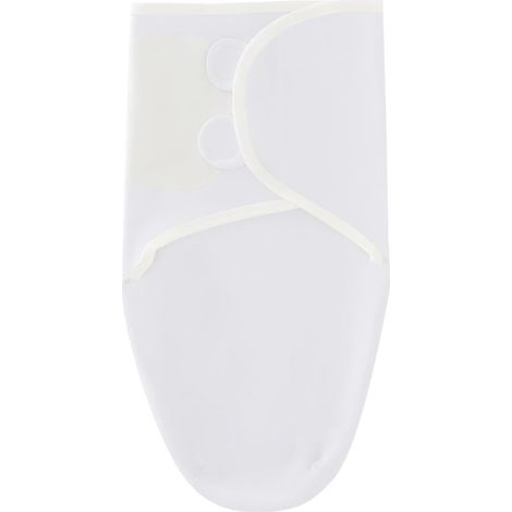 Emmaillotage Bebe 0-6 Mois Pucksack 73X50 Cm Blanc 100% Coton Respirant (1/5)