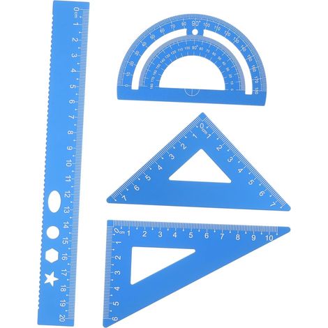 Ensemble de mesure jojofuny avec règle triangulaire et rapporteur (1/5)