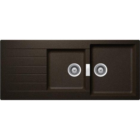 Schock Einbauspüle Cristadur Signus D-200 A Bronze BRO Exzenterbedienung (1/3)