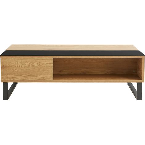 Tavolino basso sollevabile in legno e metallo WYNN