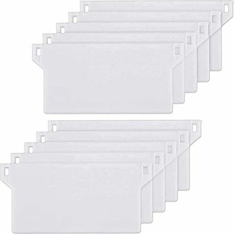 10pcs Plaque de Lestage Store Californien Poids Lest Stores Verticaux Plaque Lestage Store Lamelle Verticale 127mm Pièce Rechange Blanche (1/5)