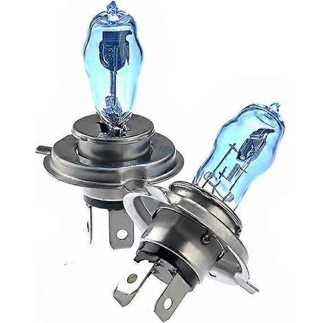 Ampoules xénon H4 12V 100W/90W 6000K lumière blanche ultra brillante pour phares de voiture - Une paire