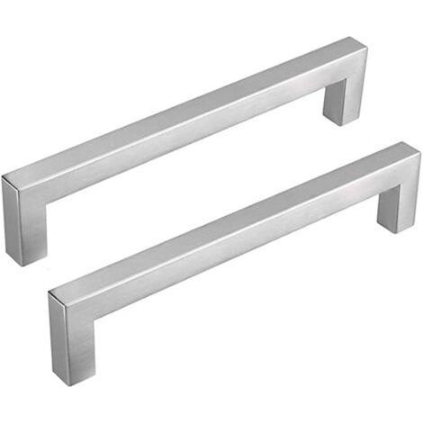 Boutons et poignées de meubles,Lot de 5 Poignées Cuisine Inox Poignées Meuble Cuisine -Poignées Inoxydable Entraxe 160mm (1/5)