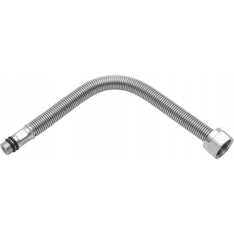 RACCORDO TUBO IN ACCIAIO INOX 3/8 ESTENSIONE 500 - 1000 MM FLEXO (1/2)