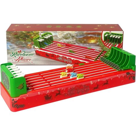 Jeu de Course de Chevaux,Jeu de Course pour Fêtes et Soirées - Interactif de à 6 Chevaux pour 3 Ans et Plus Fêtes de Noël Événements à la Ferme