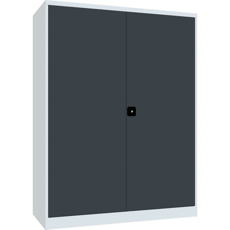 Pavoy Schwerlastschrank 1950x1470x630 Großraum, 4 Fachböden a 200 kg, RAL 7035/7016 (1/3)