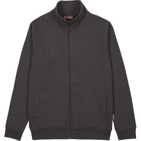 Arbeits-Sweatshirt mit Reißverschluss SOTRA - Meteoritgrau XL (1/5)