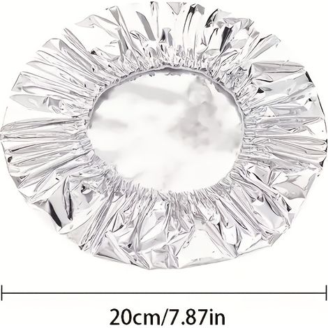 Housse isolante à film réutilisable, Housses de stockage pour bols alimentaires en aluminium élastique, Sacs de conservation alimentaire pour sandwiches, wraps, burritos et cuisine au barbecue, 50 piè (1/4)