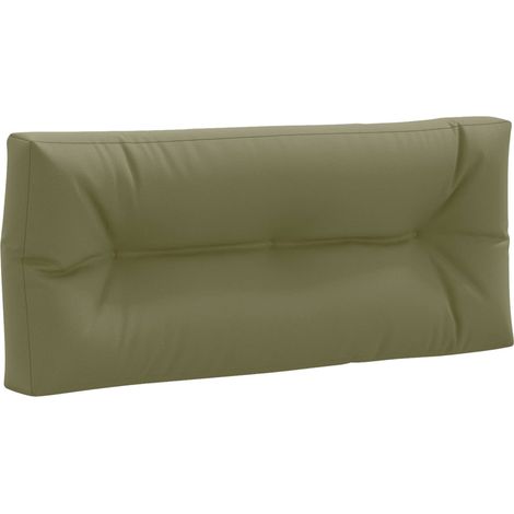 Coussin de Dossier pour Palette Intérieur Extérieur 100 % Polyester Vert Olive 120 x 60 x 12 cm (1/5)