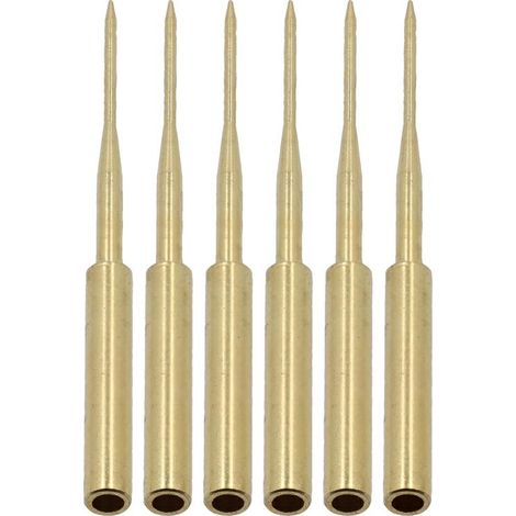Puntas de aguja para sondas de medición de cobre, 0,4 mm de diámetro, 45 mm de longitud, 6 unidades, universales, accesorios de medición