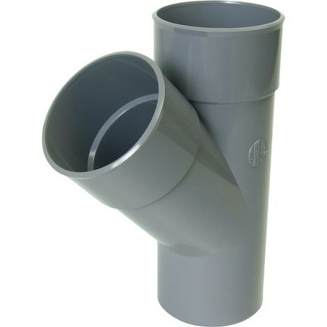 Nicoll – Coude de raccordement pour douche 45° mâle-femelle Ø100/50 – PVC lisse pour évacuation – Classement feu NF-M1