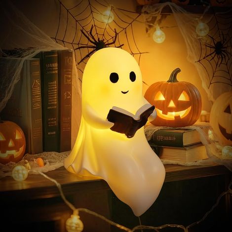 Lampe lecture fantôme LED résine, Halloween, bureau/chambre/dortoir. (1/5)