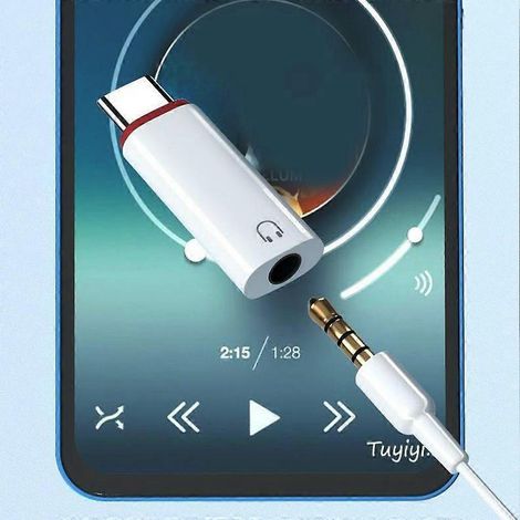 Adaptateur audio USB-C vers prise casque femelle 3,5 mm (1/4)