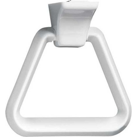 PORTASCIUGAMANI ANELLO IN PLASTICA BIANCO - cm.17x18 blister pz.1