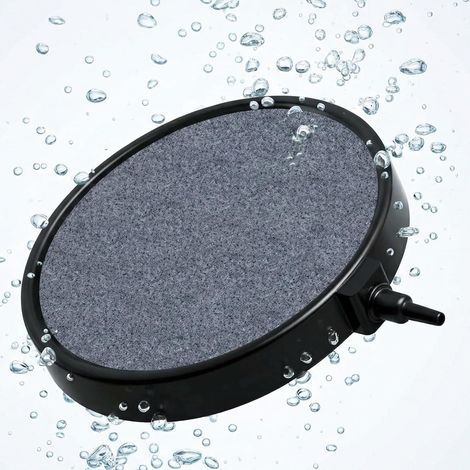 1 Disque Pierre À Air 10 Cm, Fritté Haute Température, Tuyau 4 Mm Et 8 Mm, Pour Aquarium Et Bassin (1/5)