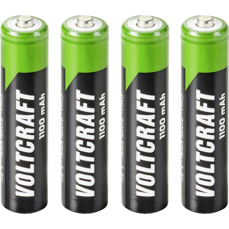 Pile rechargeable LR3 (AAA) VOLTCRAFT HR03 NiMH 1100 mAh 1.2 V 4 pc(s) (1/6)