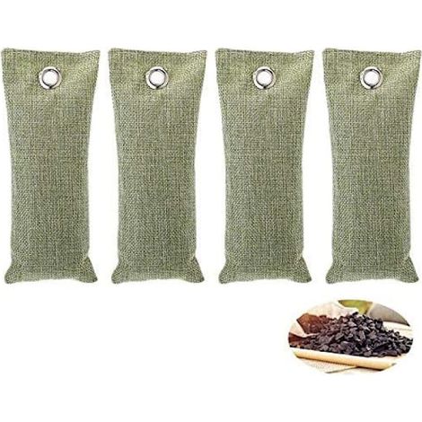 Sacchetti purificatori d'aria con carbone di bambù, assorbitore di odori a carbone attivo per auto, armadi, bagno, animali domestici, deodorante naturale per ambienti