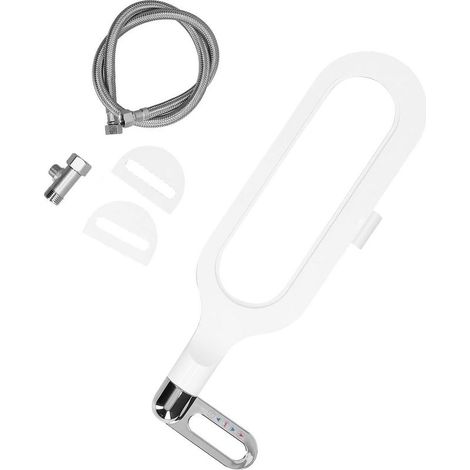 Accessoire de Toilette en Plastique Ultra Fin G1/2, Accessoire de Lave-fesses Autonettoyant pour Toilettes, Accessoire de Laveuse Gynécologique à Double Buse Autonettoyant pour Salle de Bain à Domicil (1/5)