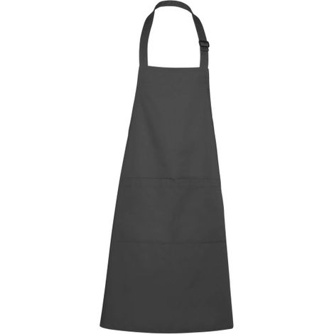 Delantal largo de cocina con tirante con cierre plástico BENOIT ROLY UNICA Gris oscuro