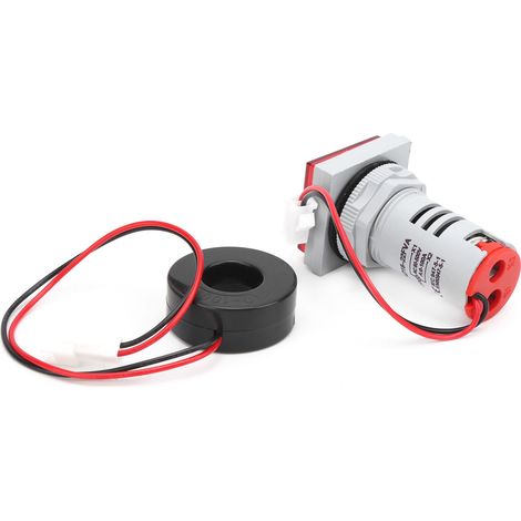 Voltmètre Ampèremètre Numérique AD16-22FVA - Mesure Courant Tension AC - Affichage LED Rouge (1/5)