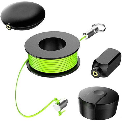 Extracteur de fil magnétique, extracteur de fil magnétique, enfile-aiguille magnétique, extracteur de câble magnétique, kit de filetage d'électricien pour la maison et l'extérieur (1 e