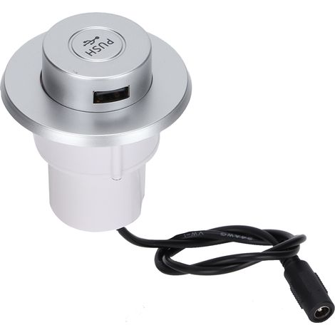 Chargeur USB encastré pour canapé bureau mobile, prise murale dissimulée avec port de charge pour smartphone (1/5)