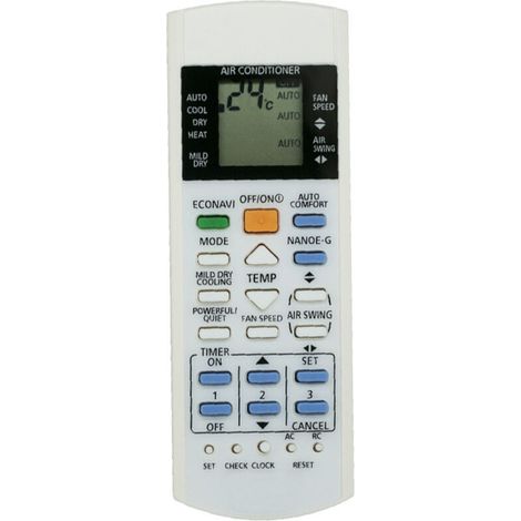 Convient à la télécommande du climatiseur Panasonic A75C3300 3208 3706 3708 3883 3935