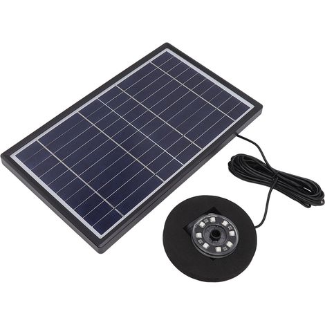Pompe solaire 10V 10W avec éclairage LED multicolore pour fontaine extérieure flottante, idéale pour bassin, piscine ou jardin. (1/5)