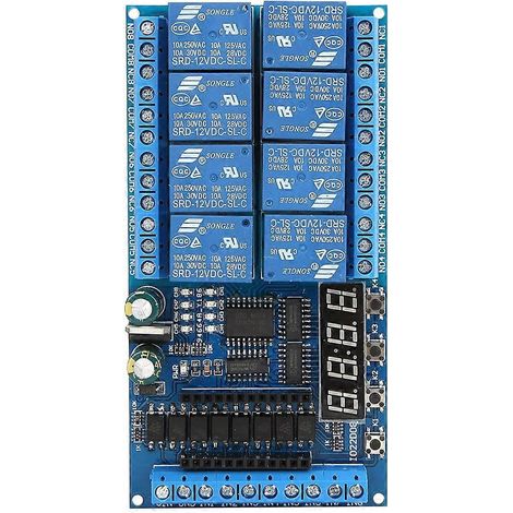 DC 12V 8-Kanal Pro Mini PLC Relais-Shield-Modul Verzögerungs-Timer-Schaltplatine für Arduino 8-Kanal Pro