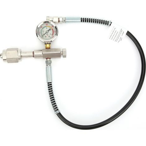 Robinet de Remplissage d'Air Haute Pression en Acier Inoxydable 347 Noir pour Conduites Extérieures (1/5)