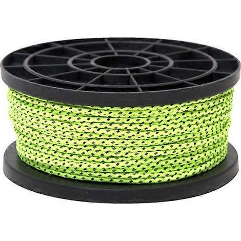 Corde réfléchissante de 50 m pour fixation de tente extérieure, épaisseur 2,5 mm, résistante au vent et idéale pour la nuit et les activités nocturnes. (1/5)