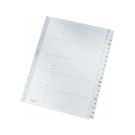A-Z Register DIN A4 Karton grau 20 Registerblätter (1/2)