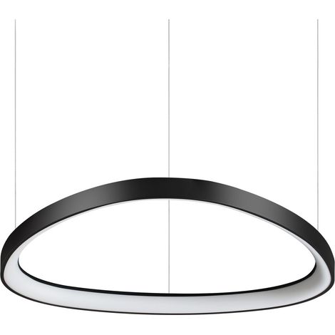 Ideal Lux Sospensione Moderna Gemini 1 Luce LED Integrato Nero Metallo