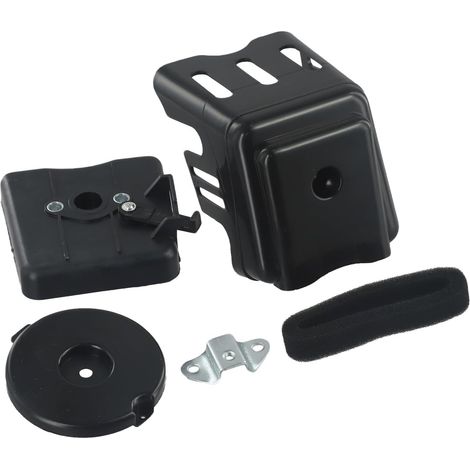 Kit filtro aria compatibile BC430 per motori di decespugliatori da 43cc, 49cc e 52cc, realizzato in nylon e telaio in alluminio. (1/5)