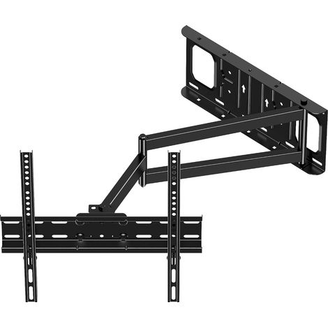 Support Mural TV Longue Portée avec Extension de 650mm, Fixation TV Murale Inclinable et Orientable Support TV Mural Pivotant pour Écrans 26-60 Pouces jusqu'à 35kg, Max VESA 400x400mm (1/5)