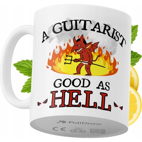 Lustige Kaffee- oder Teetasse für Gitarristen mit witzigem Textdesign – ideal für Geburtstage, Namenstage, Feiertage und besondere Anlässe. Hochwertige Tasse für Zuhause, Büro und Arbeit. Farbe: Weiß,