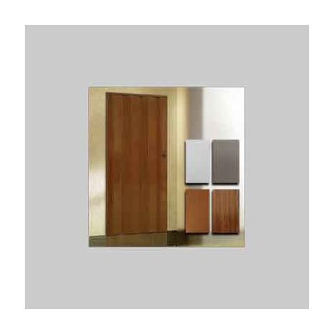 Porta a soffietto in PVC con serratura e pomolo in ABS da interno