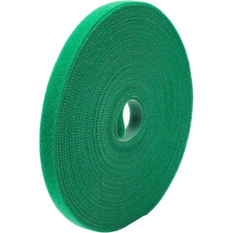 Bande de jardin réutilisable 12mm5m, sangle plate en nylon pour plantes grimpantes, tuteurage de tomates, attache pour arbres et arbustes. (1/5)
