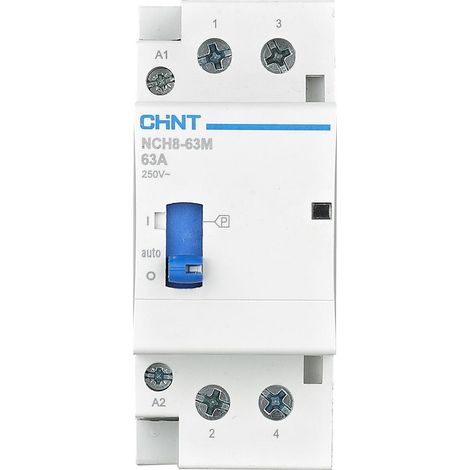Contattore modulare 40a 4na 230vac 3m auto/man chint - 257502 (1/3)