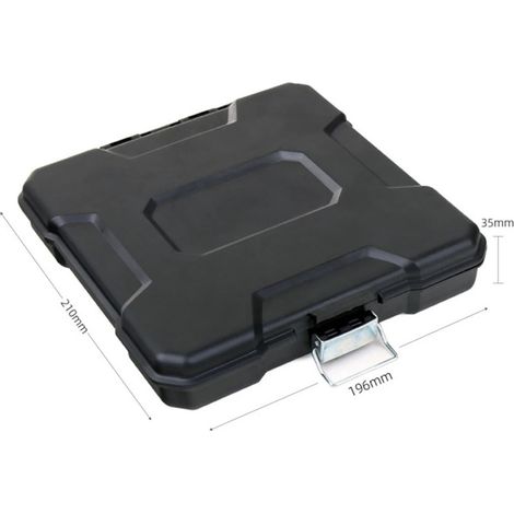 Jeu de forets hélicoïdaux en acier rapide 1,5 à 10 mm avec boîte de rangement pour perçage du bois lot de 99 pièces