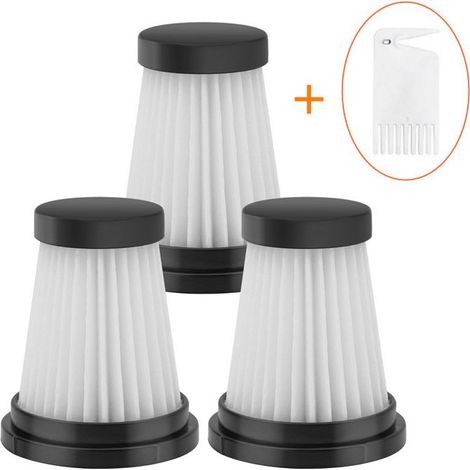 Lot de 4 filtres HEPA de rechange pour aspirateur sans fil pour Moosoo K12 K12 Pro K13, pour Genius Invictus One 1.0 X7 / 2.0, pour accessoires de filtre pour aspirateur à main Foxnovo 13KPA (1/4)