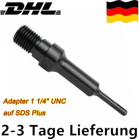 Adaptateur 1 1/4" UNC vers SDS Plus pour foret diamanté, carottier DHL