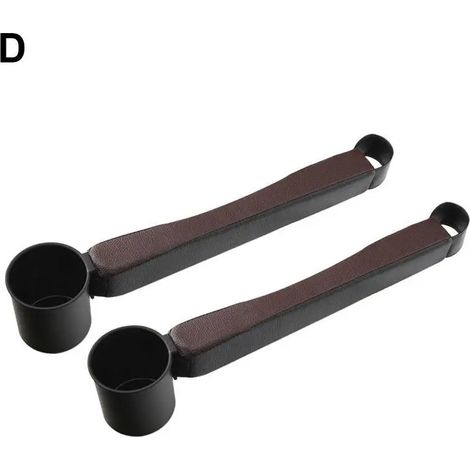 (Marron) Lot de 2 boîtes de rangement pour siège auto avec porte-gobelet et porte-monnaie, compartiment pour portefeuille et téléphone. (1/5)
