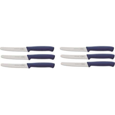 F. DICK ProDynamic Allzweckmesser-Set 6-tlg. mit Wellenschliff Küchenmesser blau