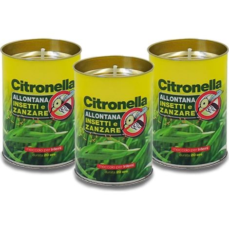 30 Candele in barattolo alla Citronella anti zanzare - Permette di infondere un profumo delicato e gradevole per diverse ore (1/4)