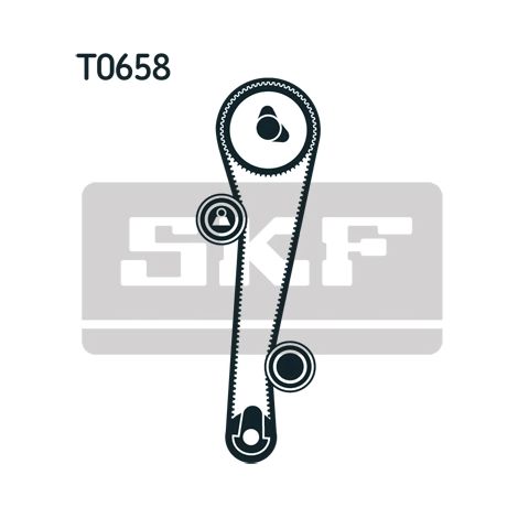 Kit de courroie crantée SKF VKMA 95655 HYUNDAI 13028-2J600 13028-2J625