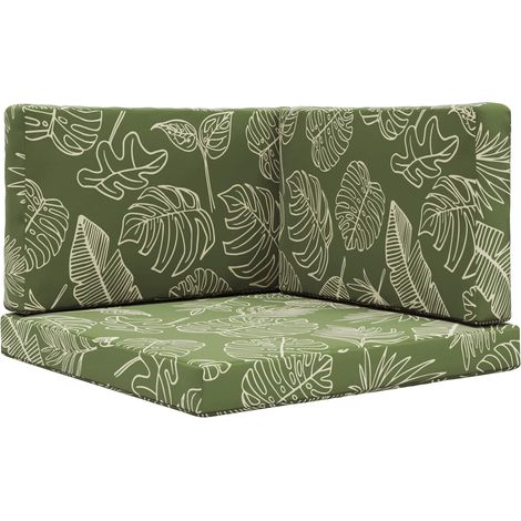 Maison Exclusive - Cuscino per divano da esterno 3 pcs Design a foglia Poliestere