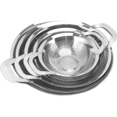 Passoire Inox 16cm avec Poignées - Panier Égouttoir Multifonction pour Légumes, Fruits et Pâtes - Tamis Acier Inoxydable pour Cuisine (1/2)