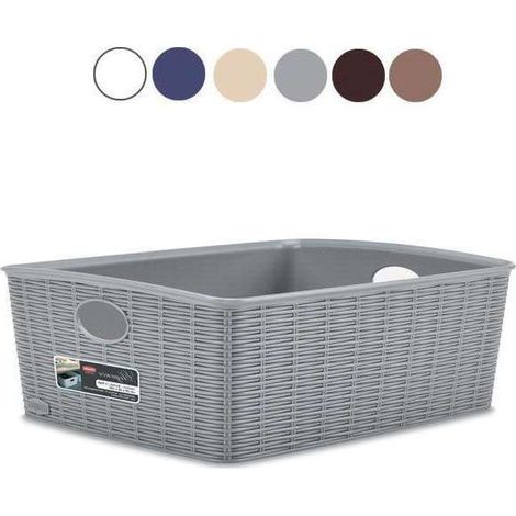Cestino Elegance High Cashmere Cm 25X20 H 10 Stefanplast